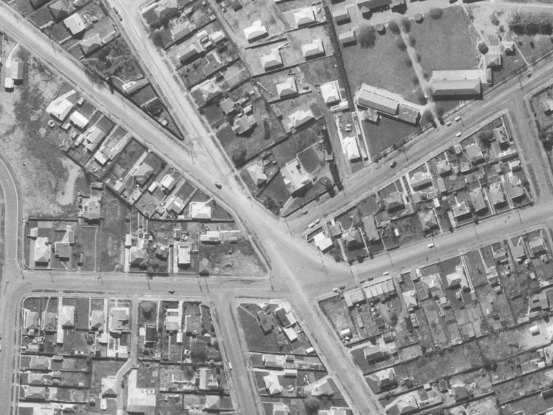 164 Leaver Terrace from the air, 1960-1964