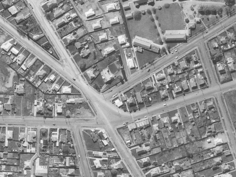 160 Leaver Terrace from the air, 1960-1964