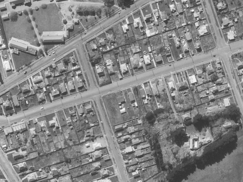 132 Bowhill Road from the air, 1960-1964
