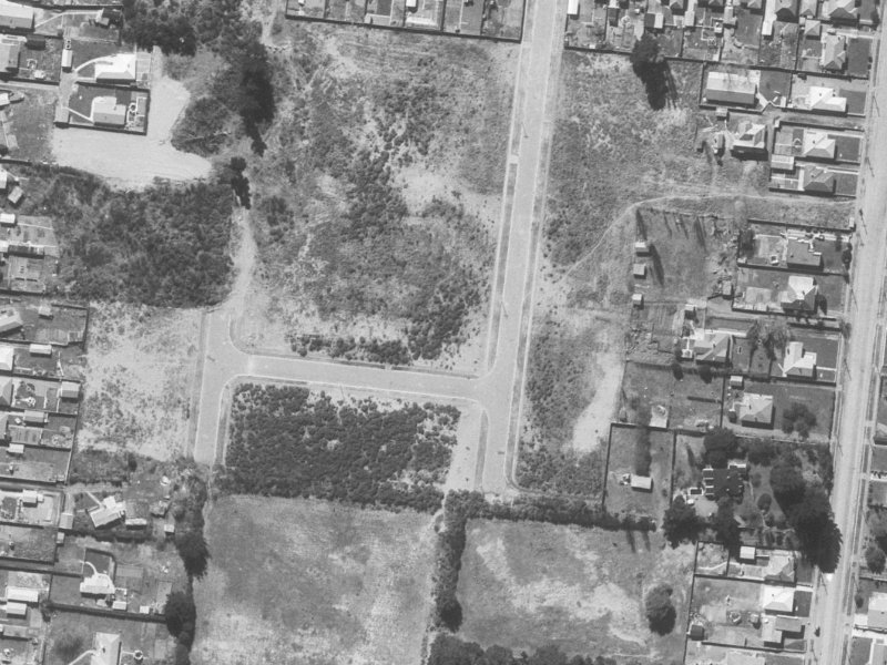 49 Baynes Street from the air, 1960-1964