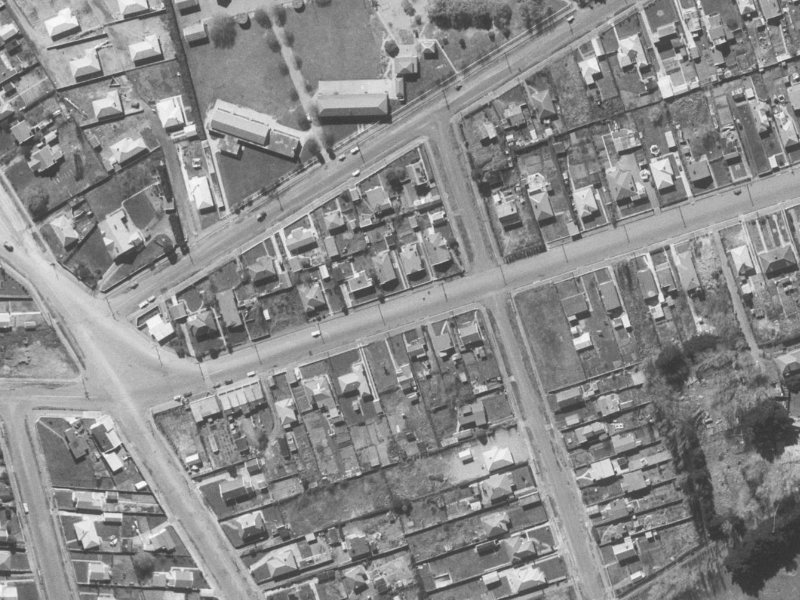 144 Bowhill Road from the air, 1960-1964