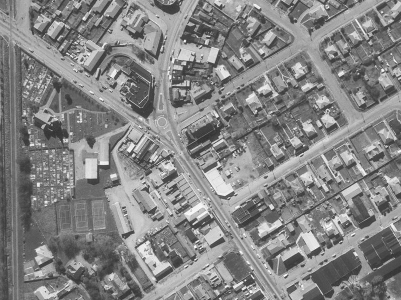 488 Papanui Road from the air, 1960-1964