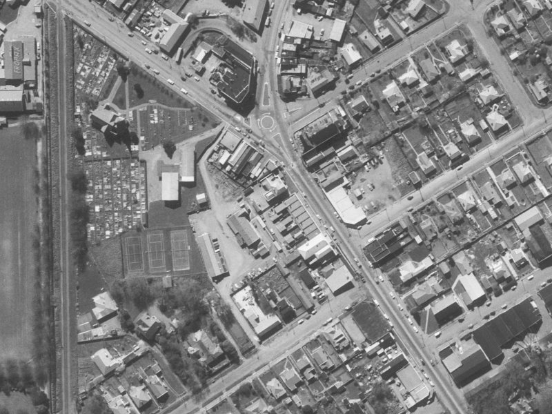 495A Papanui Road from the air, 1960-1964
