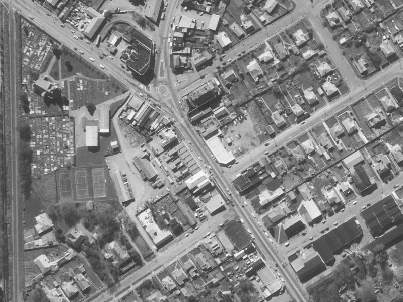 482A Papanui Road from the air, 1960-1964