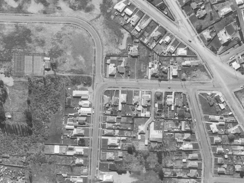 185 Bowhill Road from the air, 1960-1964