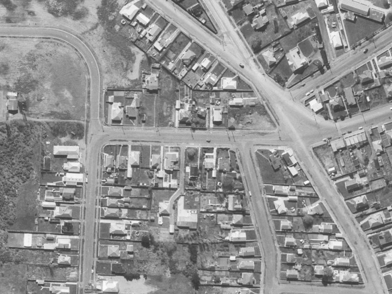 173 Bowhill Road from the air, 1960-1964