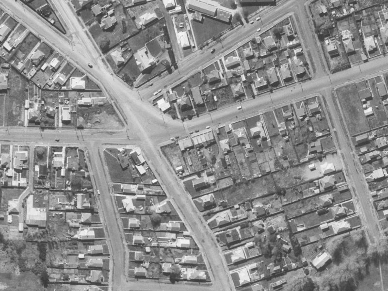 167A Bowhill Road from the air, 1960-1964