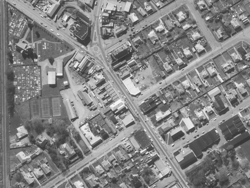 487 Papanui Road from the air, 1960-1964