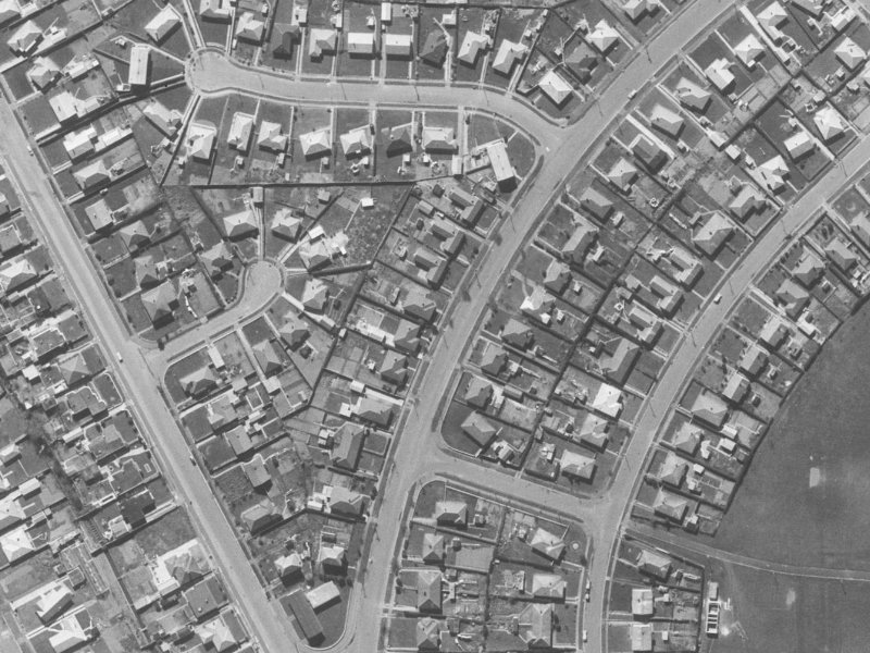 29 Akaroa Street from the air, 1960-1964