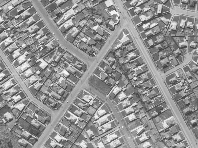 308 Westminster Street from the air, 1960-1964