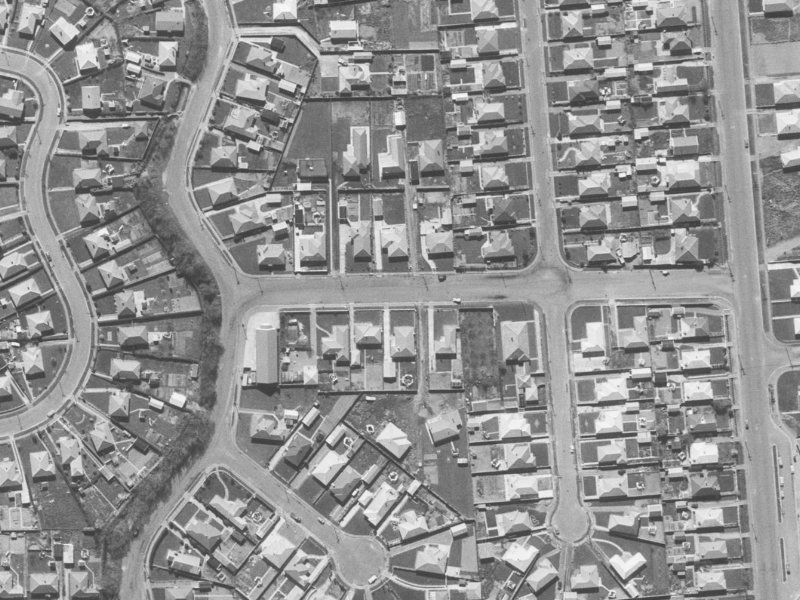 12 Voss Street from the air, 1960-1964
