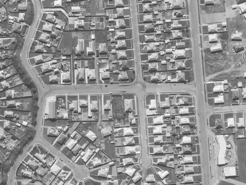 16A Voss Street from the air, 1960-1964