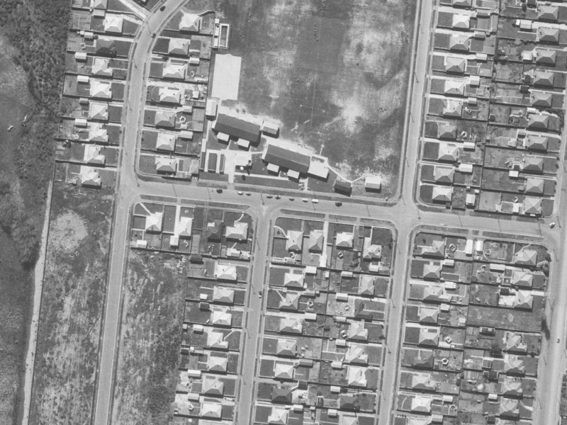28 Terrelle Street from the air, 1960-1964