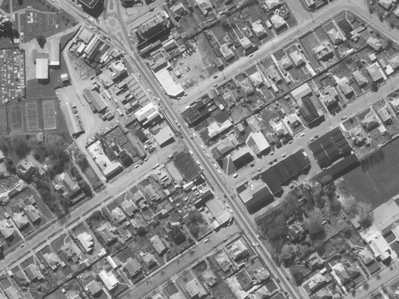 466B Papanui Road from the air, 1960-1964