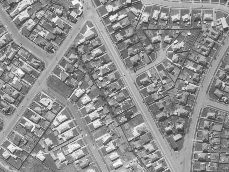 331 Hills Road from the air, 1960-1964