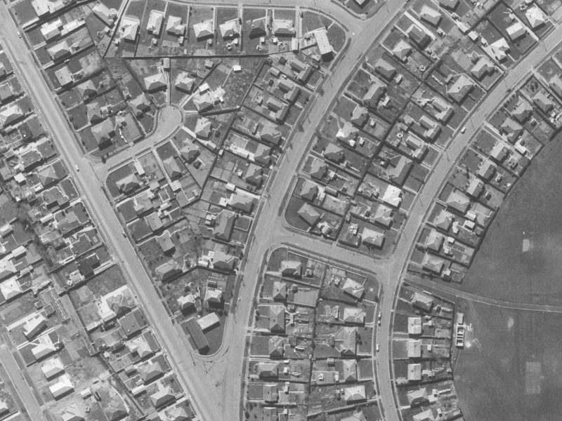 22 Akaroa Street from the air, 1960-1964