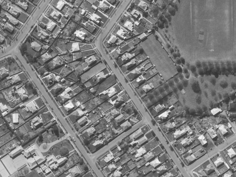 63 Saint James Avenue from the air, 1960-1964