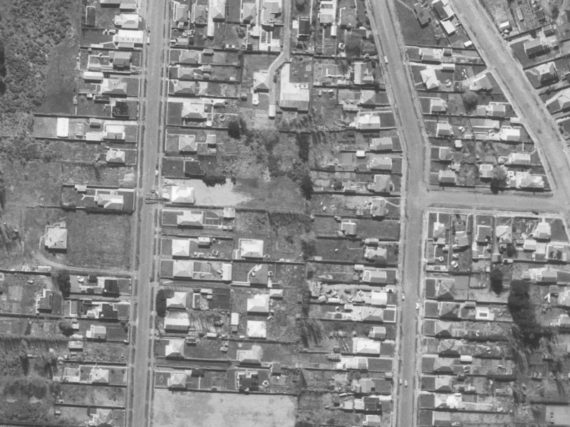 69C Palmers Road from the air, 1960-1964