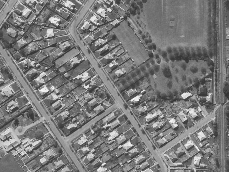62 Saint James Avenue from the air, 1960-1964