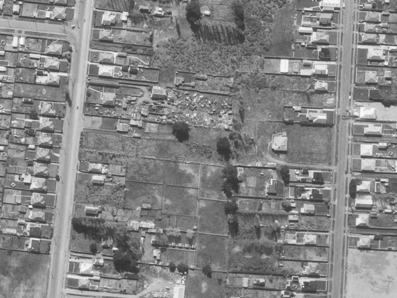 24 Thurso Place from the air, 1960-1964