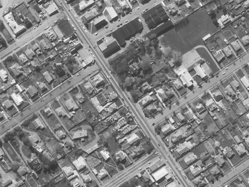 452 Papanui Road from the air, 1960-1964