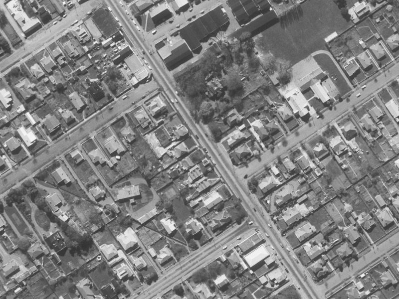 461 Papanui Road from the air, 1960-1964
