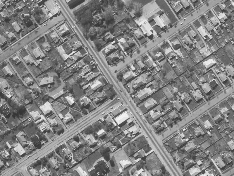 453 Papanui Road from the air, 1960-1964