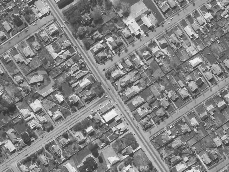 442 Papanui Road from the air, 1960-1964