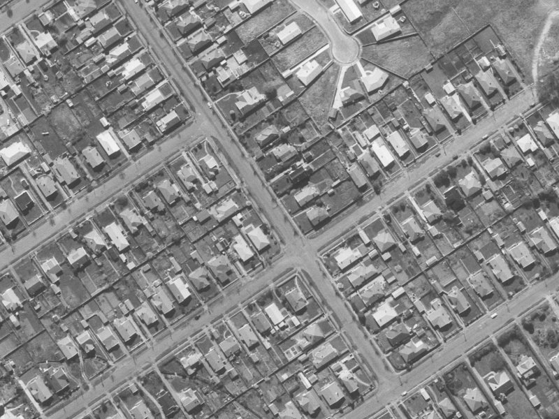 Rayburn Avenue from the air, 1960-1964