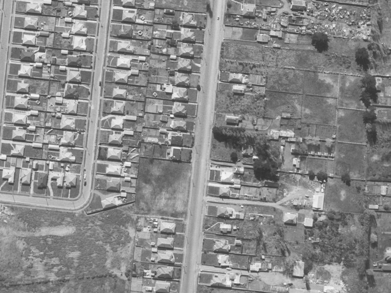 99 Bower Avenue from the air, 1960-1964