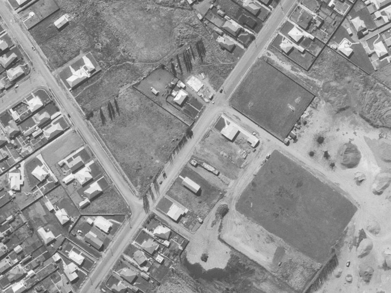 265 Westminster Street from the air, 1960-1964