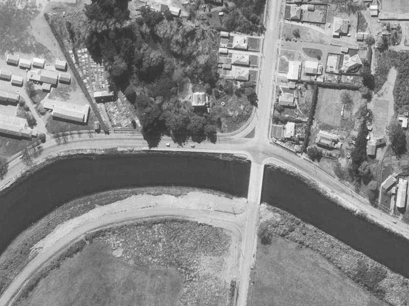 299 New Brighton Road from the air, 1960-1964