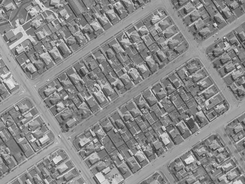 217 Knowles Street from the air, 1960-1964