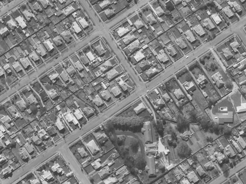 45 Paparoa Street from the air, 1960-1964