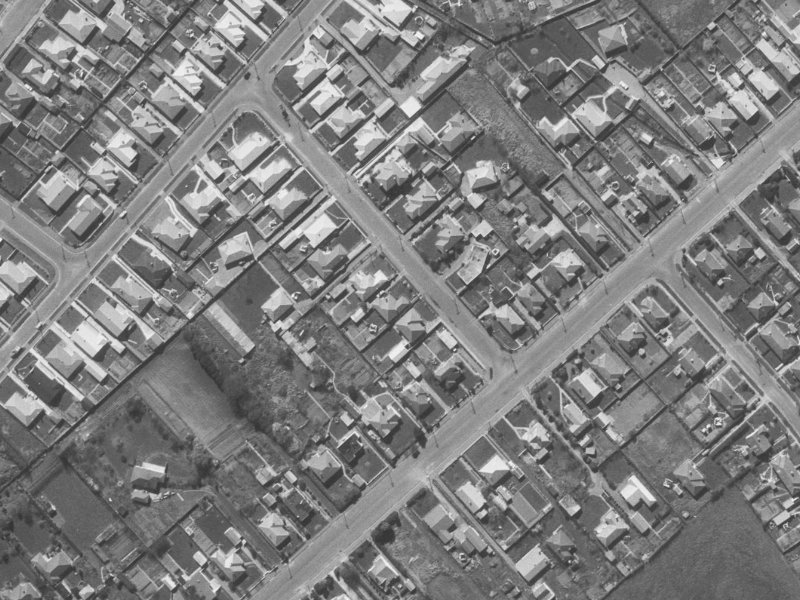 5 Wallace Street from the air, 1960-1964