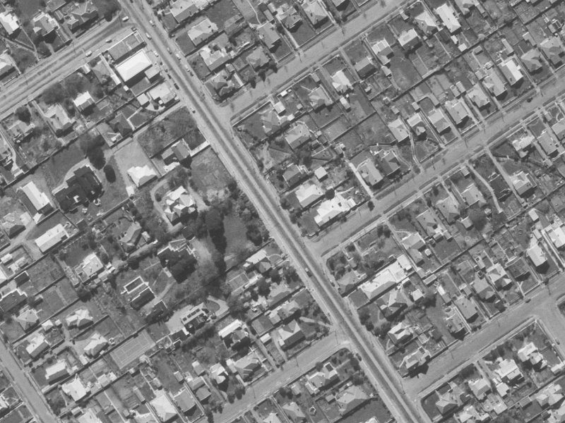 408 Papanui Road from the air, 1960-1964