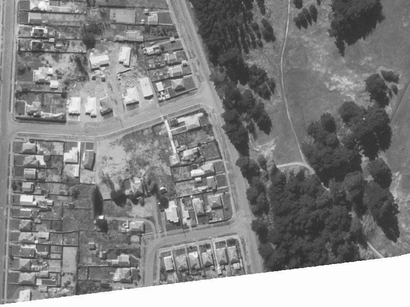 240 Keyes Road from the air, 1960-1964