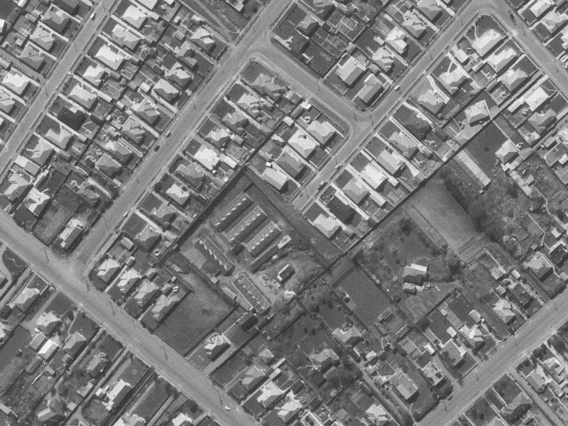 9 Hudson Street from the air, 1960-1964