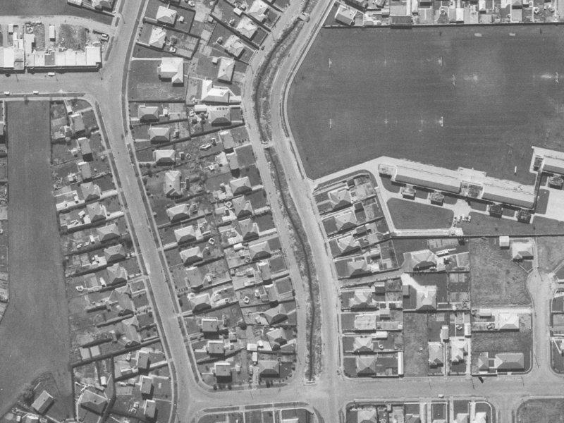 81 Quinns Road from the air, 1960-1964