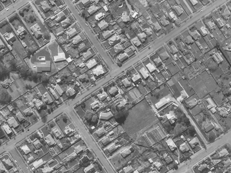 48 Tomes Road from the air, 1960-1964