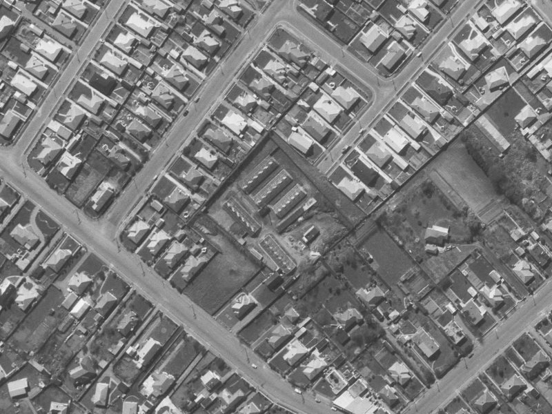 7 Hudson Street from the air, 1960-1964