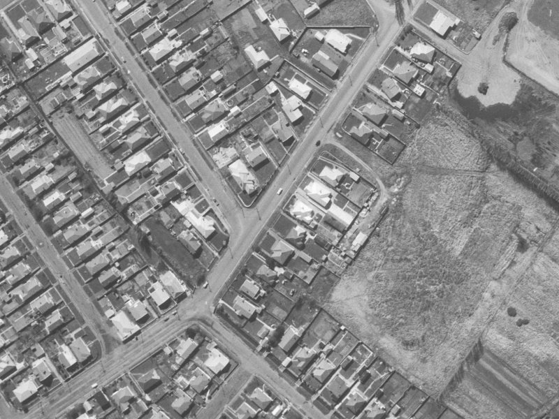 242 Westminster Street from the air, 1960-1964
