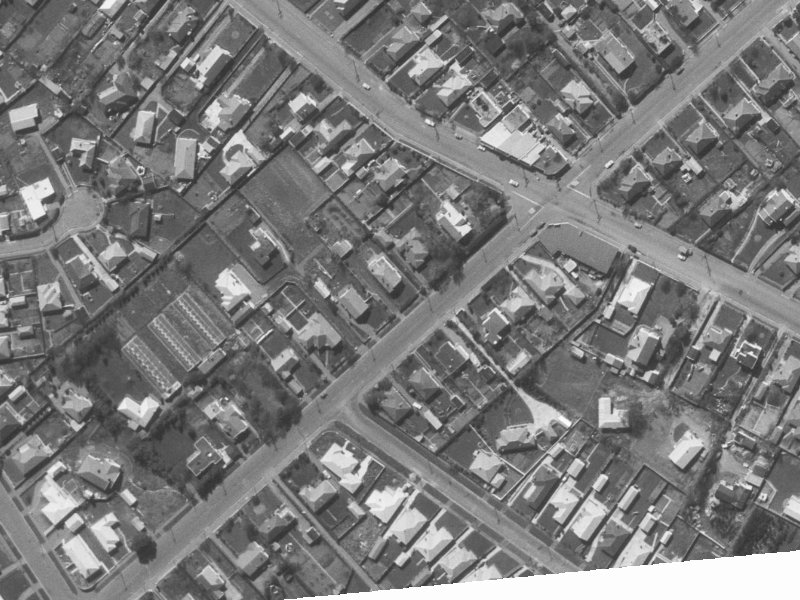 96-100 Aorangi Road from the air, 1960-1964