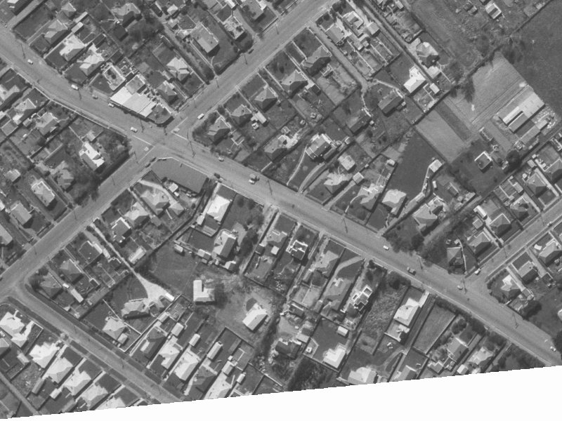 163 Wairakei Road from the air, 1960-1964