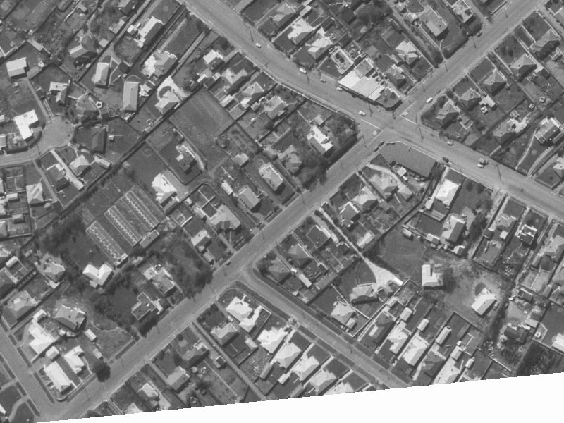 Aorangi road from the air, 1960-1964