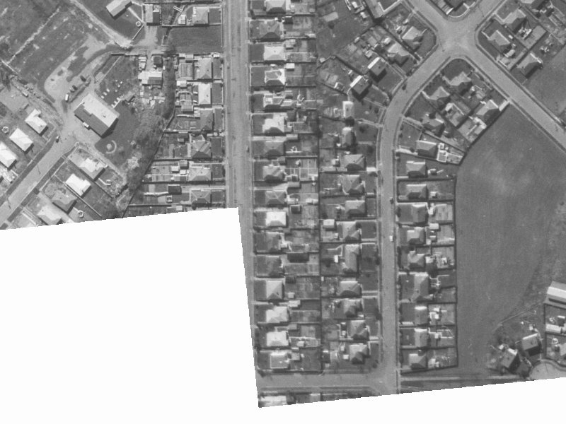 266 Hills Road from the air, 1960-1964