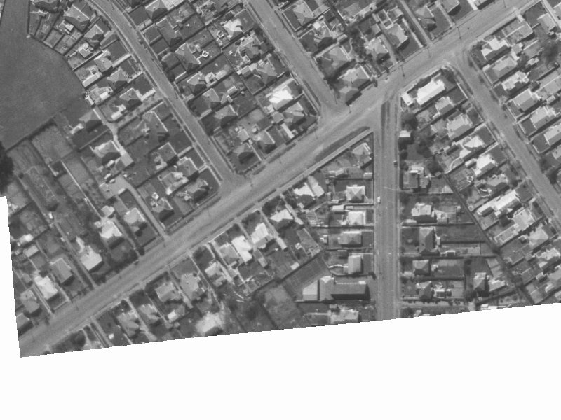 44 Blighs Road from the air, 1960-1964