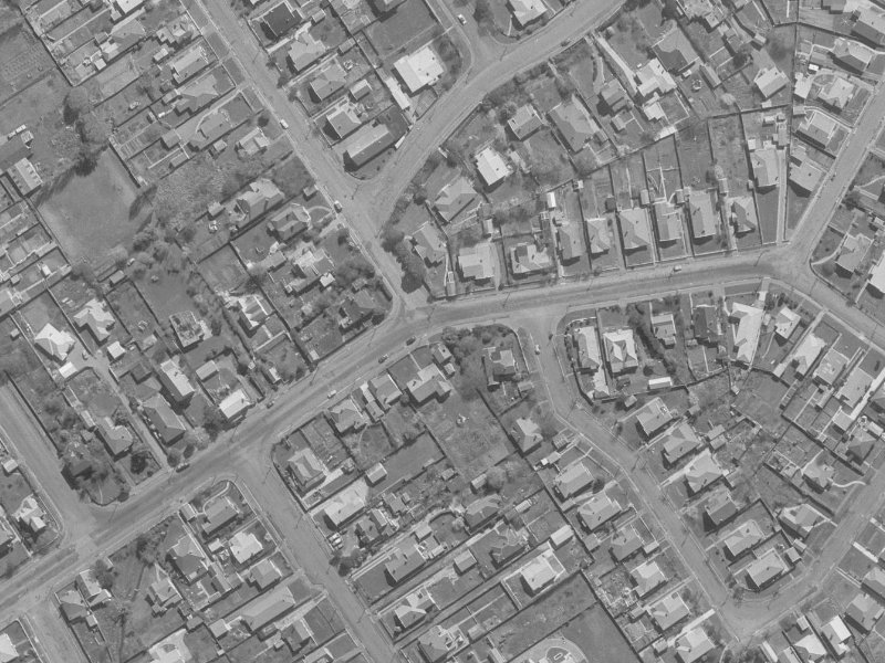 142 Saint Albans Street from the air, 1960-1964