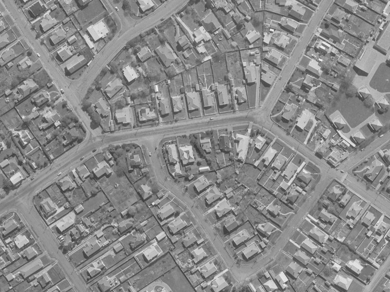 160 St Albans Street from the air, 1960-1964