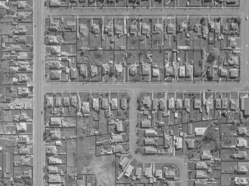 26 Winton Street from the air, 1960-1964